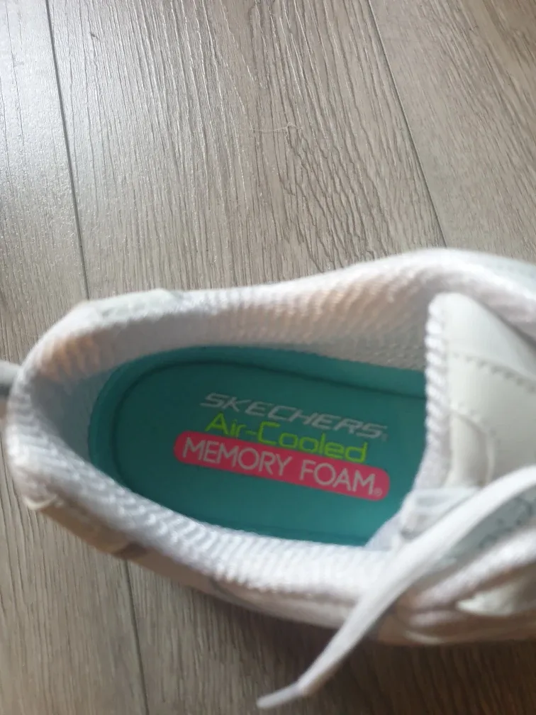 Skechers Air-Cooled Memory Foam White Sneakers image indicator(4)