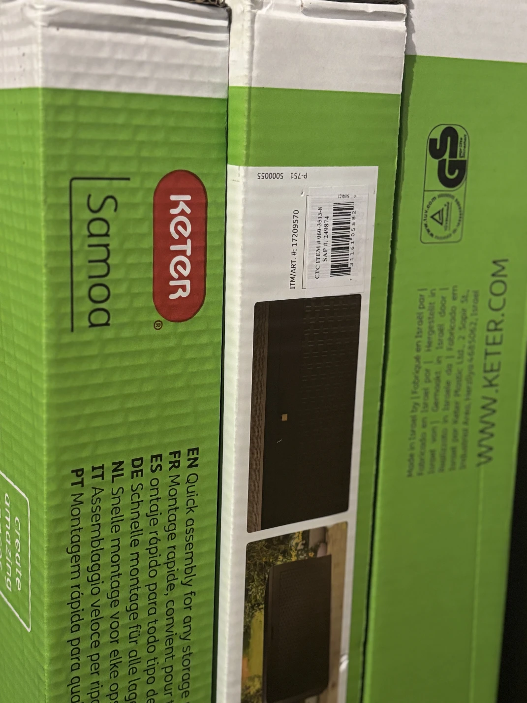Outdoor Storage Deck Box ( New)