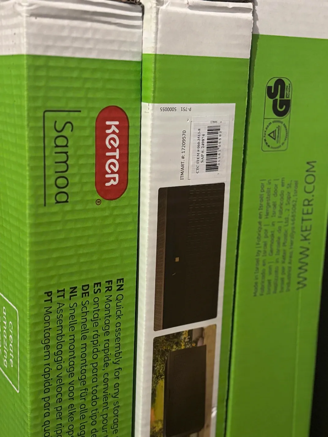 Outdoor Storage Deck Box ( New)