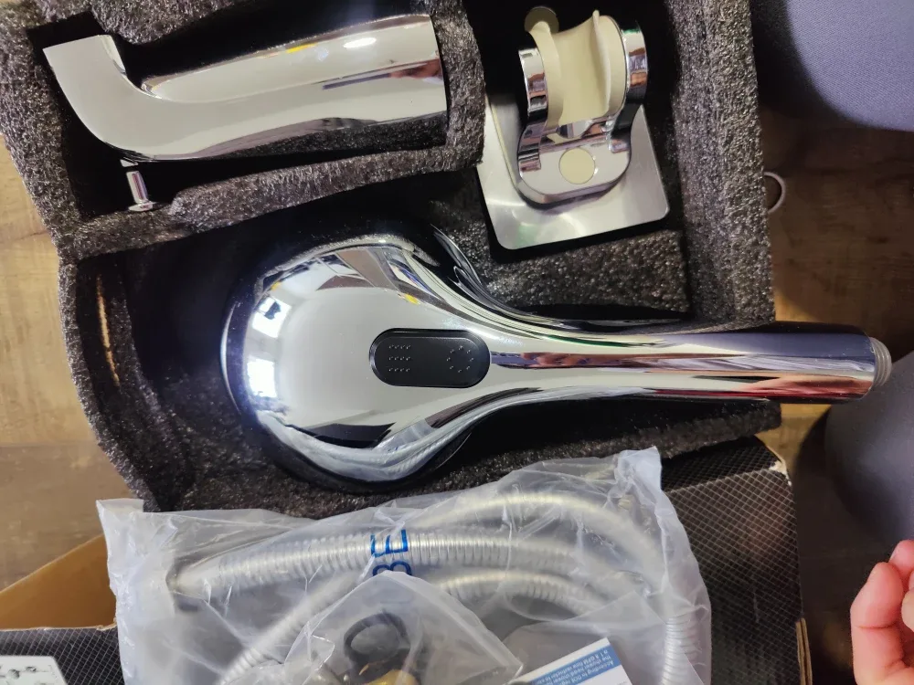 New YASINU Chrome Shower Faucet Set image indicator(4)