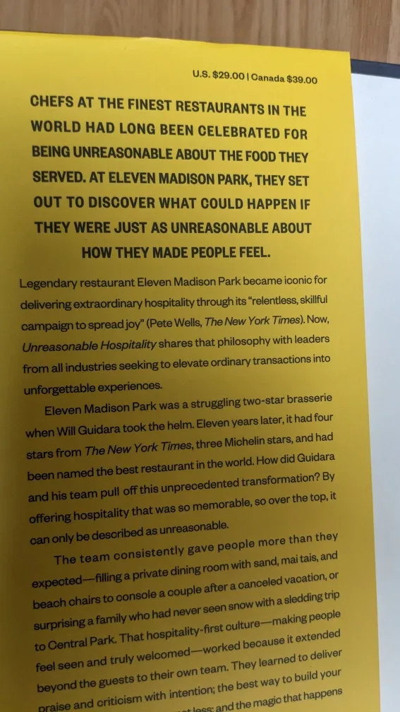 Unreasonable Hospitality by Will Guidara image indicator(2)