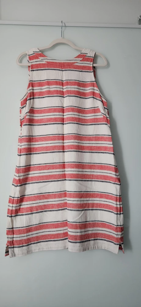 M&S Collection Orange Mix Striped Dress - Size 10