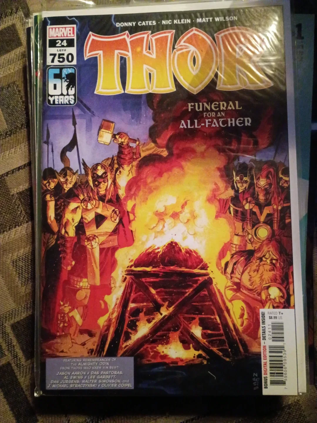 Thor #24 Comic Book - Funeral for an All-Father