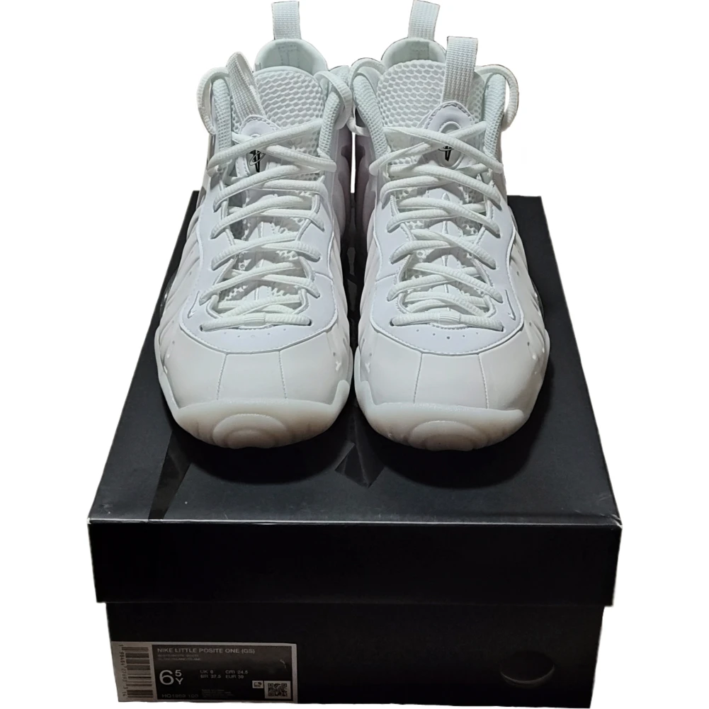 *NIB* 6.5Y — Nike Little Posite One "Triple White" - photo 2
