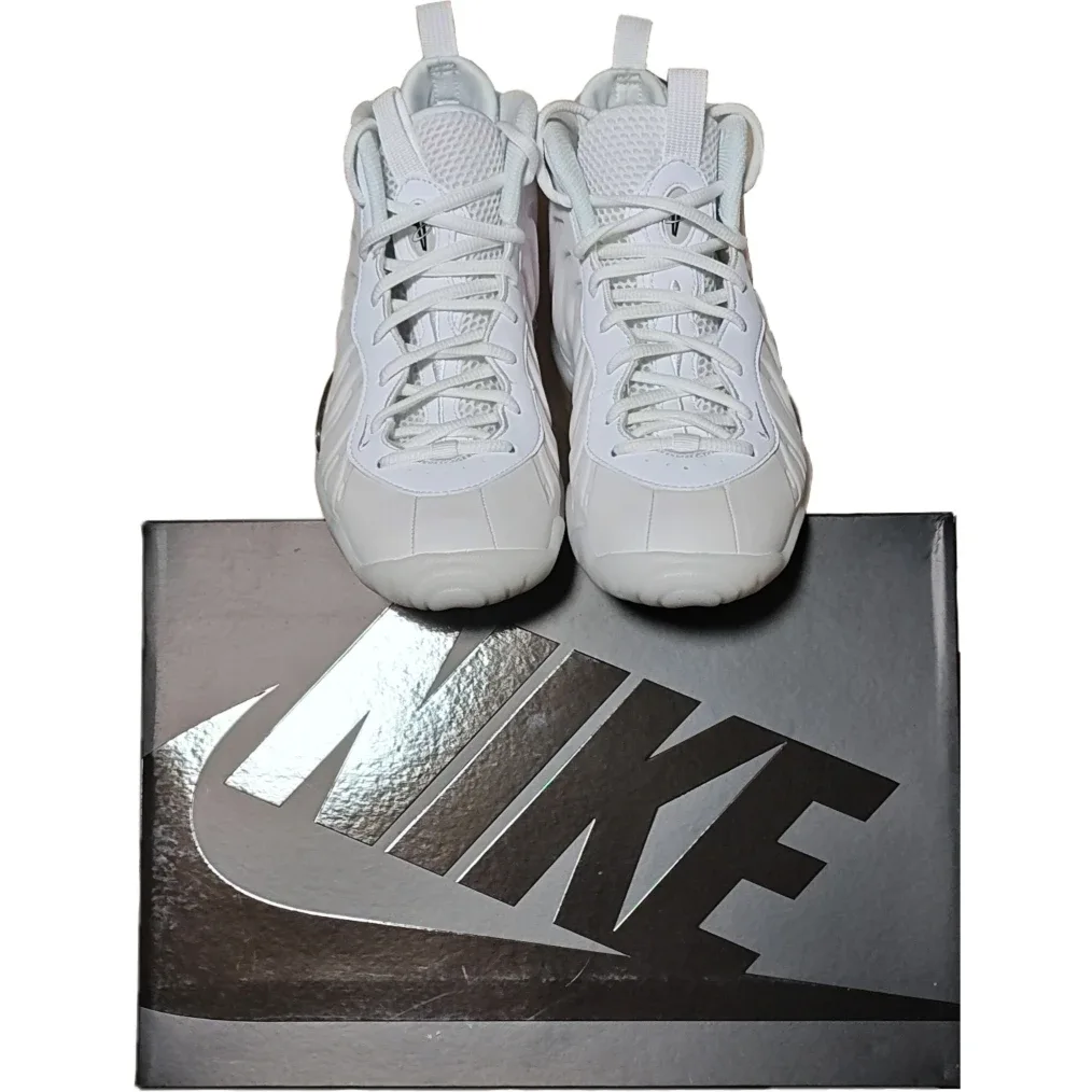 *NIB* 6.5Y—Nike Little Posite One "Triple White" image indicator(7)