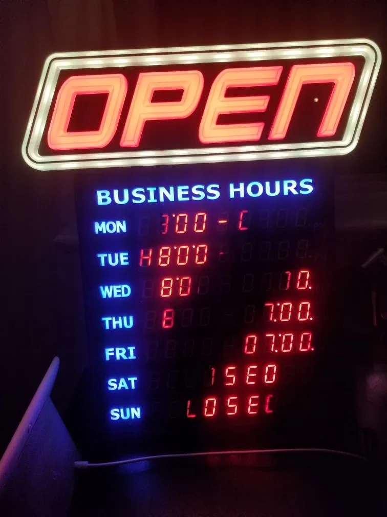 LED Multi-Colored Open/Business Hours Sign image indicator(4)