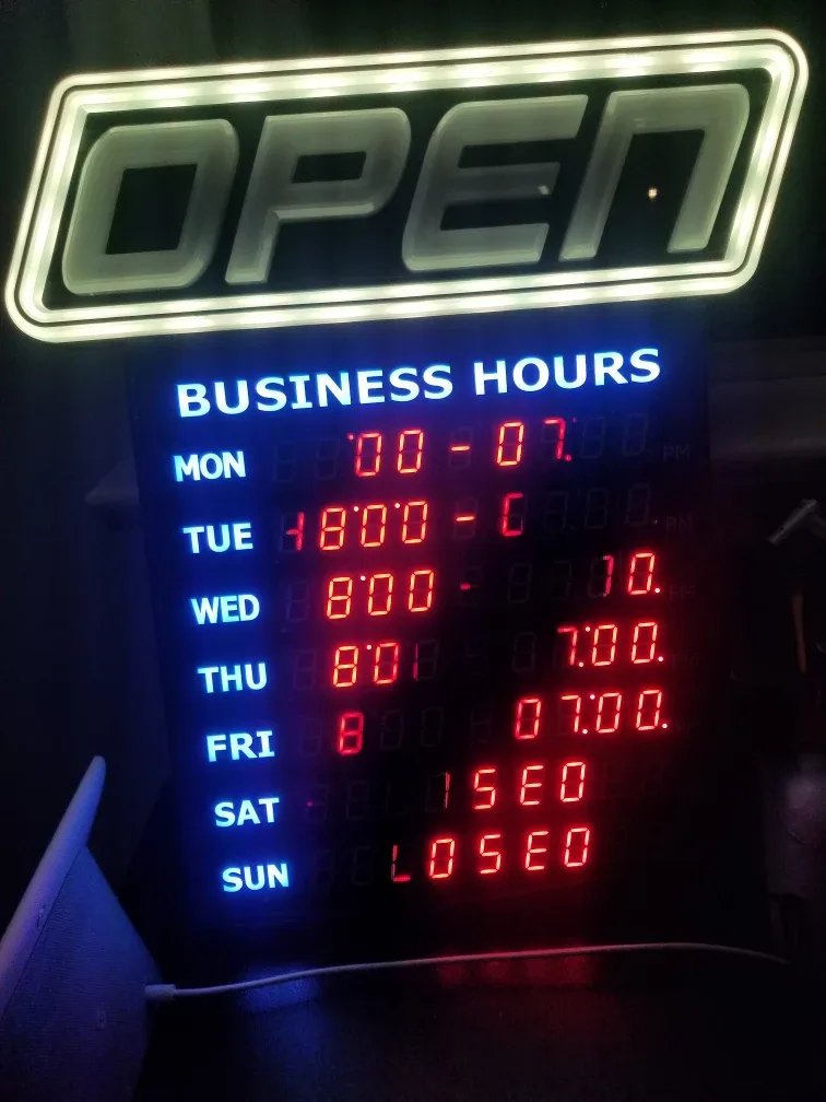 LED Multi-Colored Open/Business Hours Sign image indicator(5)