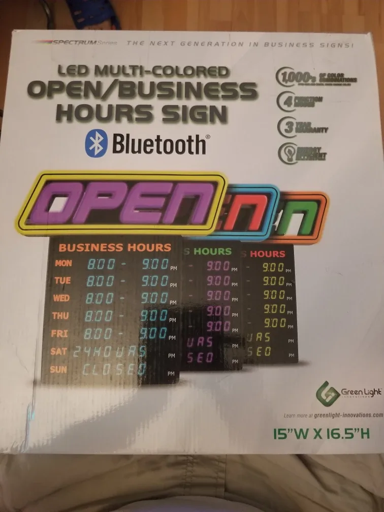 LED Multi-Colored Open/Business Hours Sign image indicator(6)
