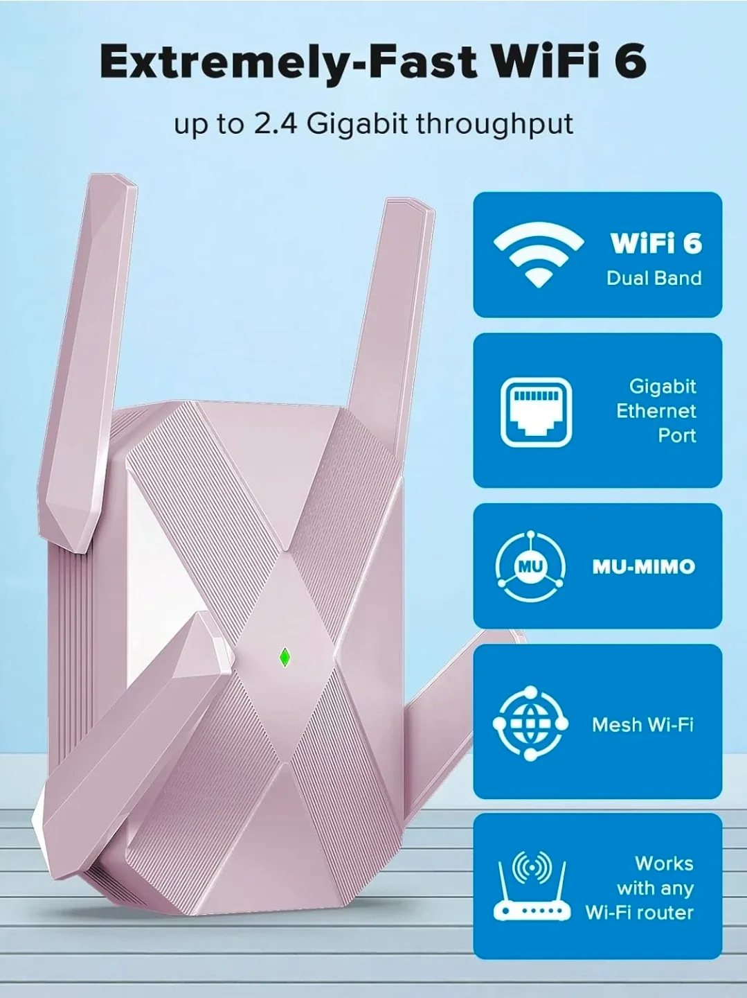 Pink WiFi 6 Router thumbnail