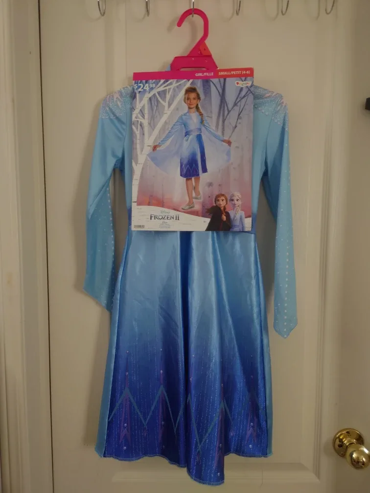 Frozen 2 Elsa Costume - Girls Size S (4-6)