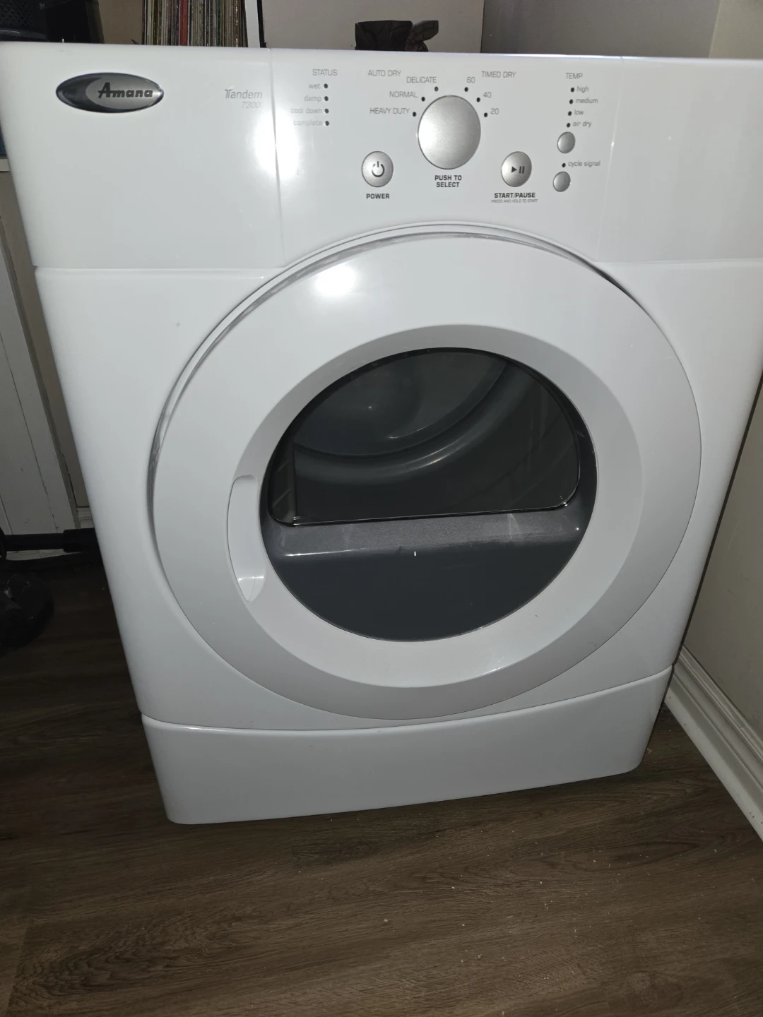 Amana Tandem 7300 White Clothes Dryer - photo 5