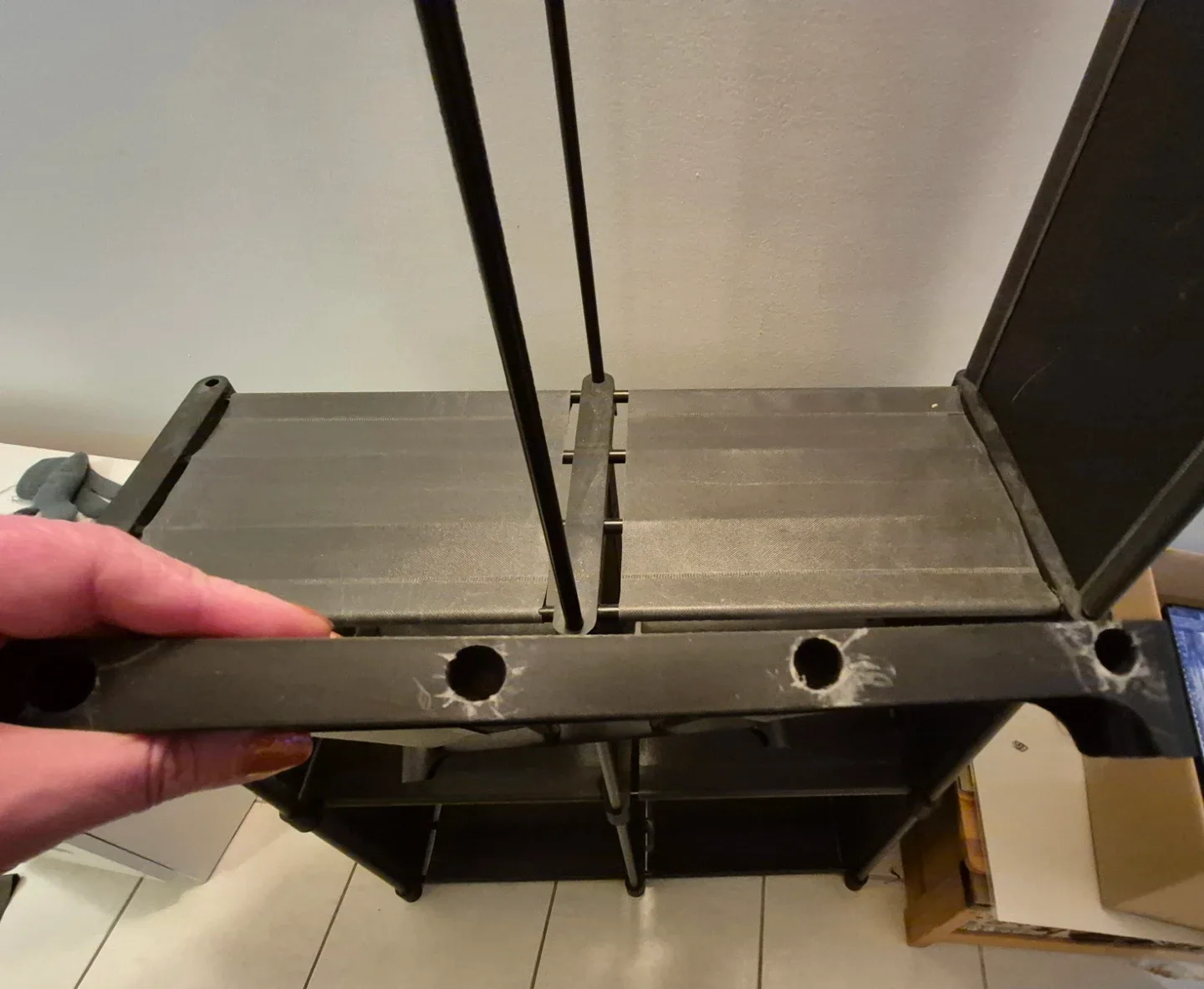 Black 6-Cube Storage Shelf image indicator(3)