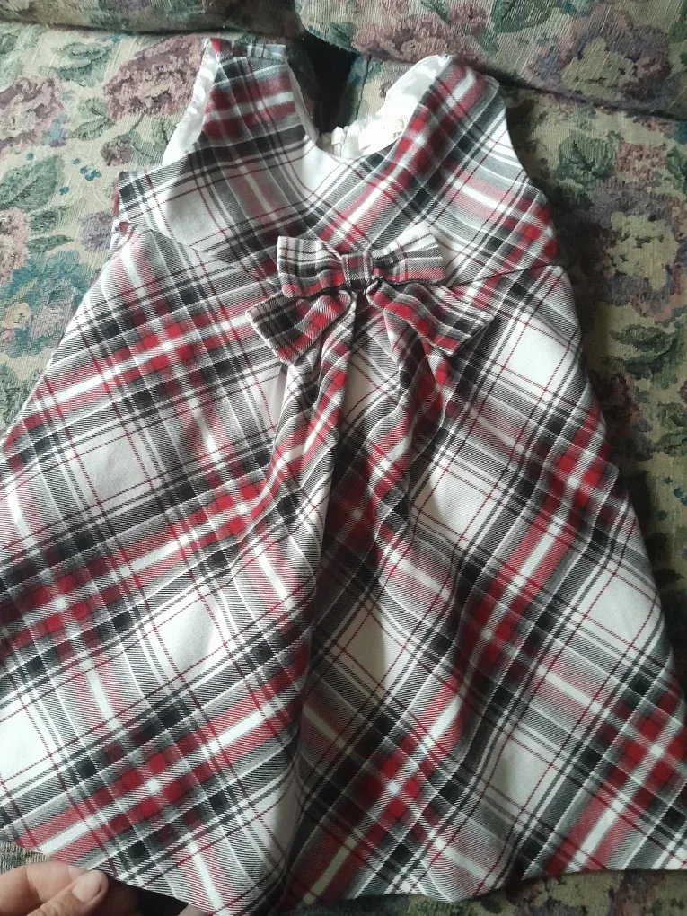 The Children's Place Plaid Dress - Size 24 Months thumbnail