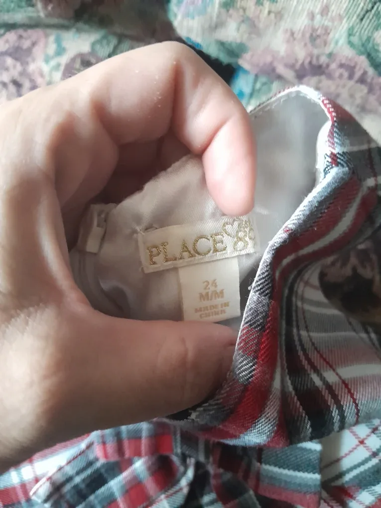 The Children's Place Plaid Dress - Size 24 Months image indicator(2)