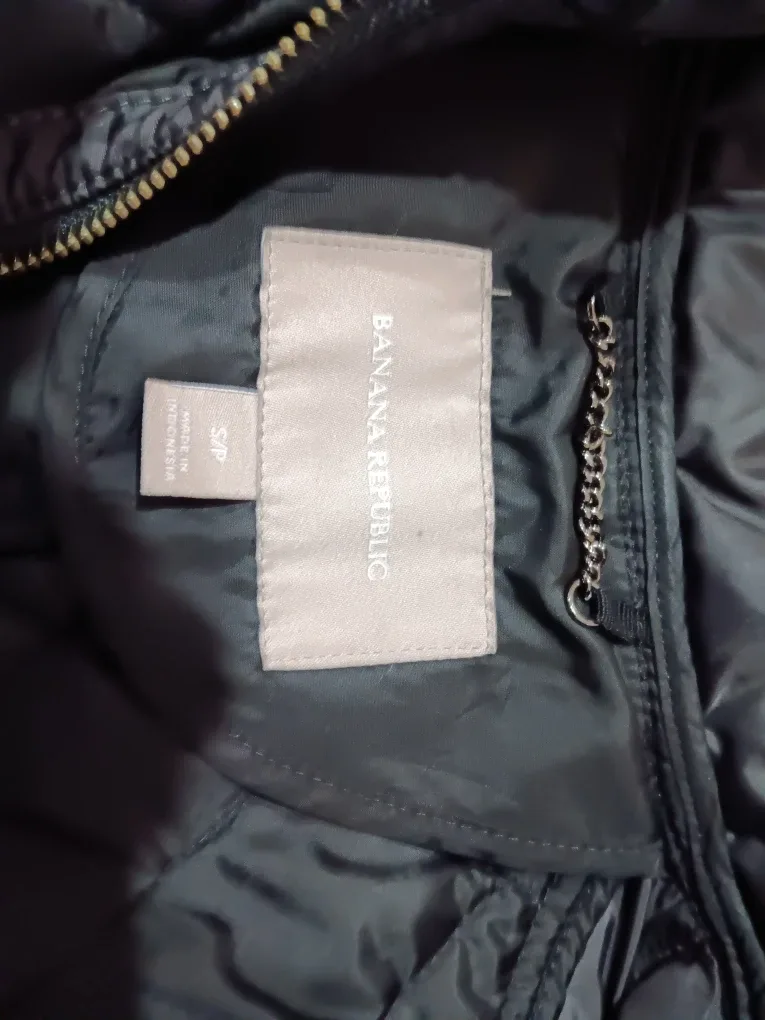 Banana Republic Black Quilted Jacket - Size SP image indicator(2)