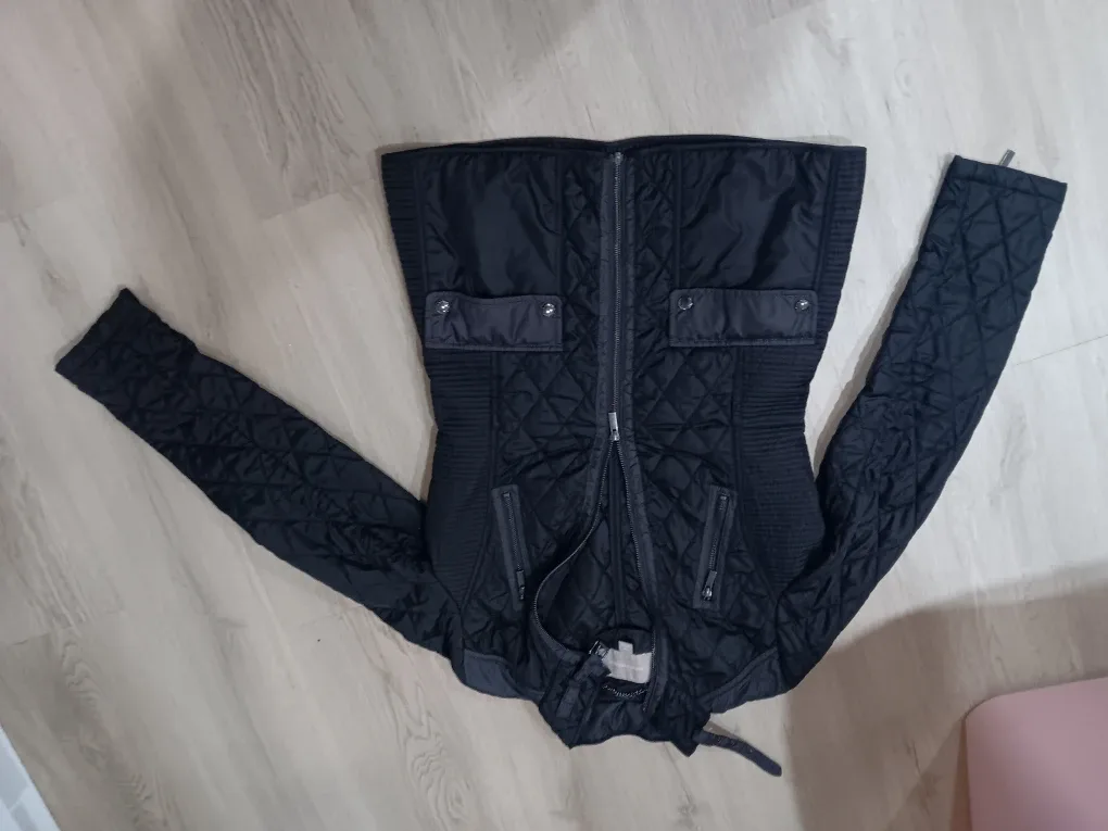 Banana Republic Black Quilted Jacket - Size SP image indicator(3)