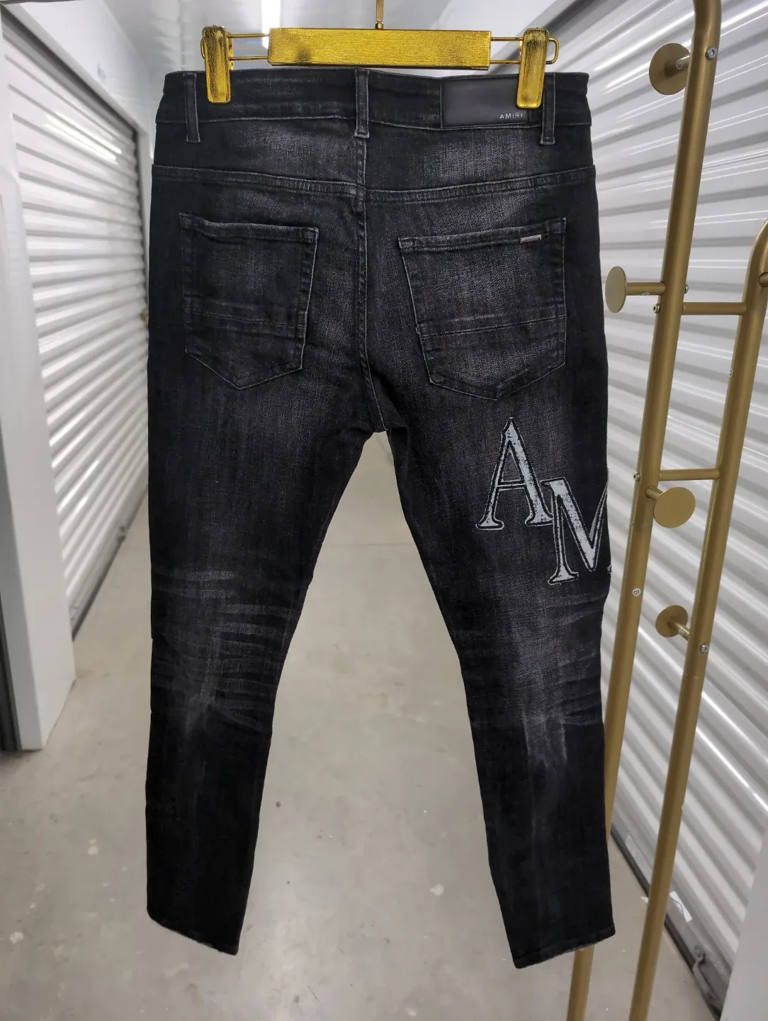 Amiri Distressed Black Jeans