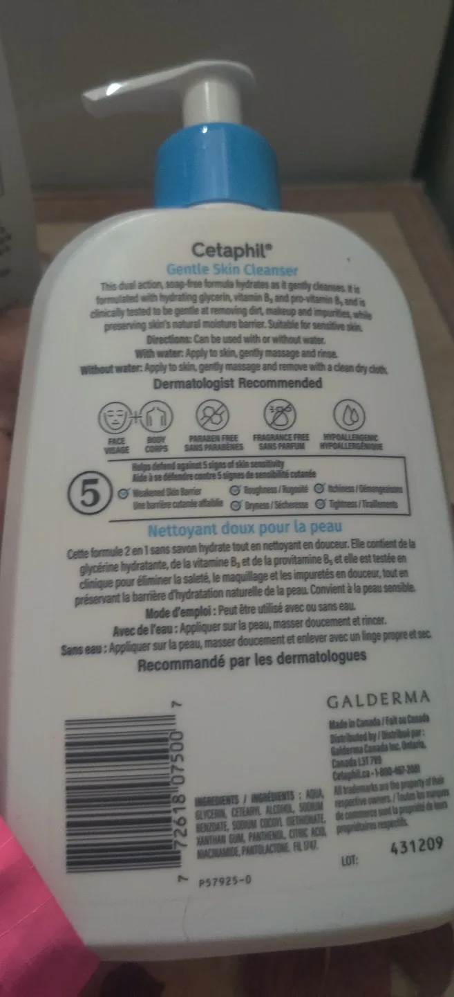 Cetaphil Gentle Skin Cleanser & Moisturizing Lotion image indicator(5)