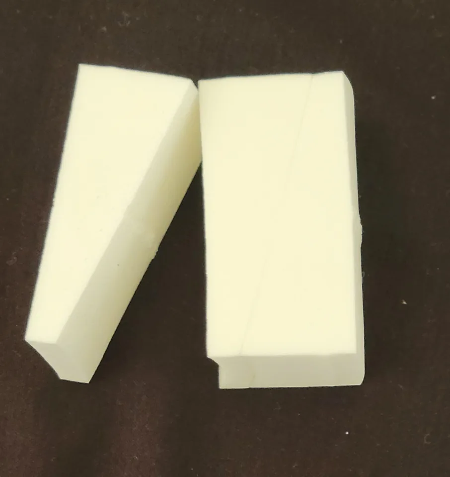 New White Foam Blocks for blending makeup or makeup blender