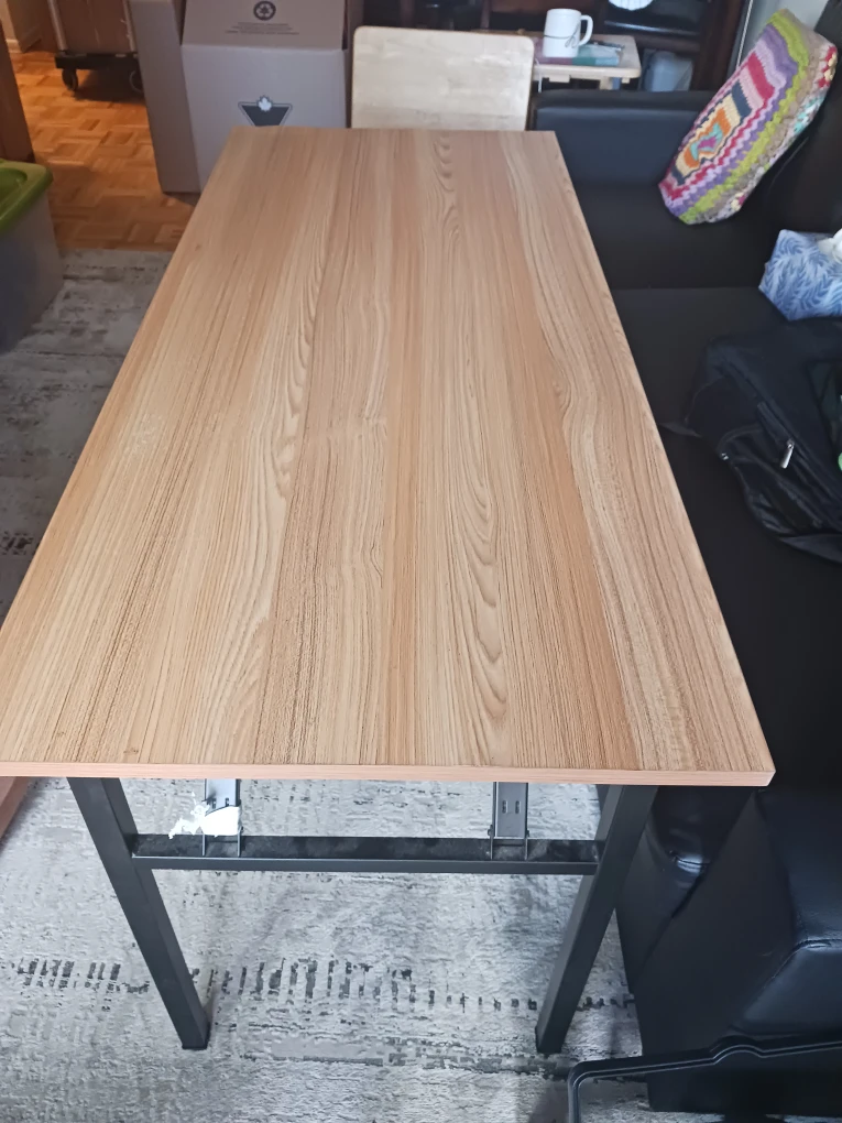 Wood look and Metal Desk