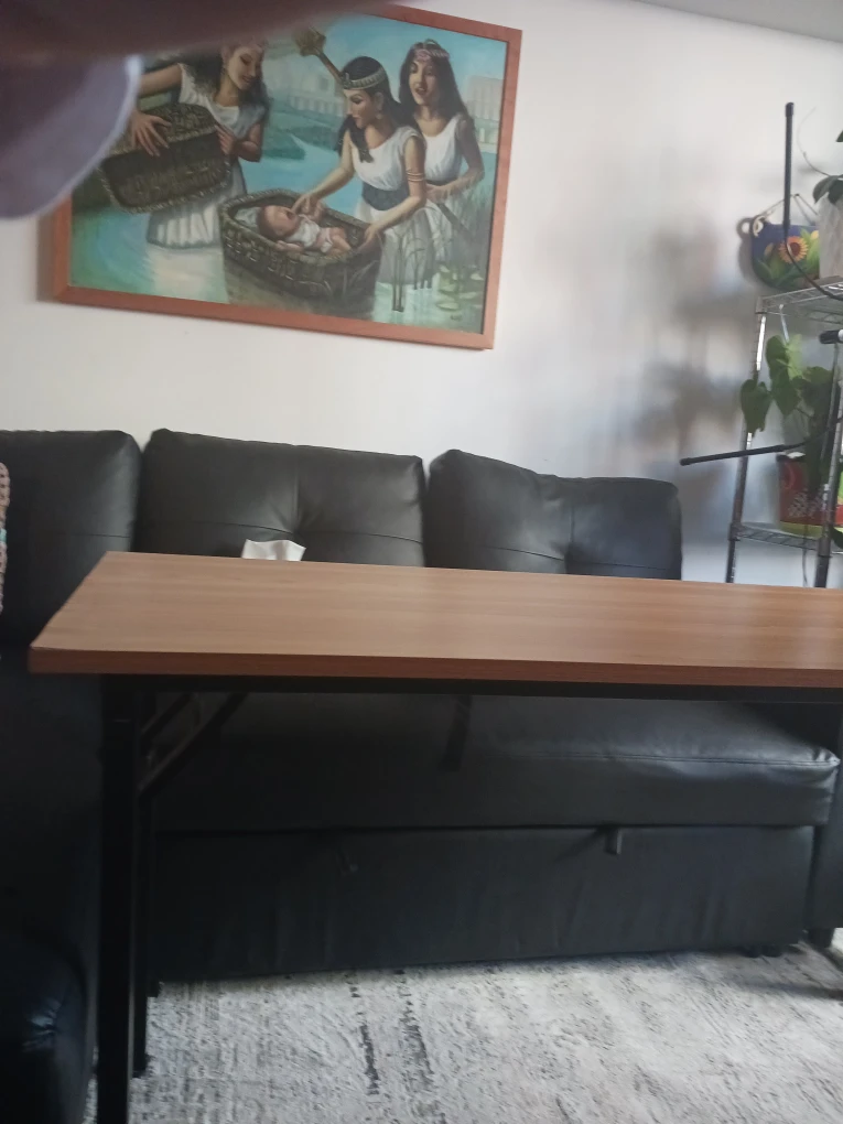Wood look and Metal Desk - photo 3