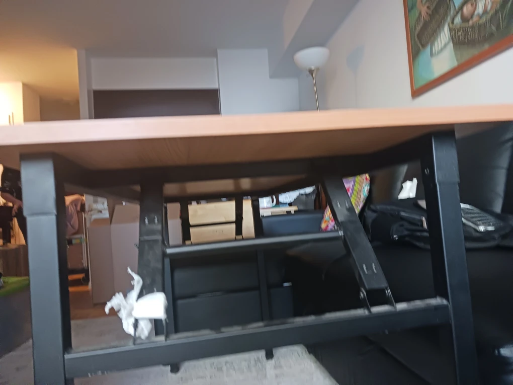 Wood look and Metal Desk - photo 4