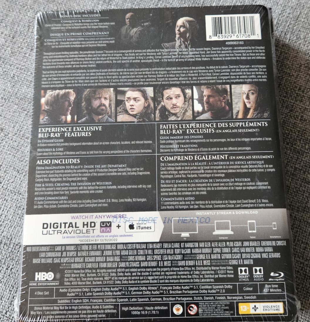 Game of Thrones: Seasons 6 & 7 Nlu-Ray Set - photo 2