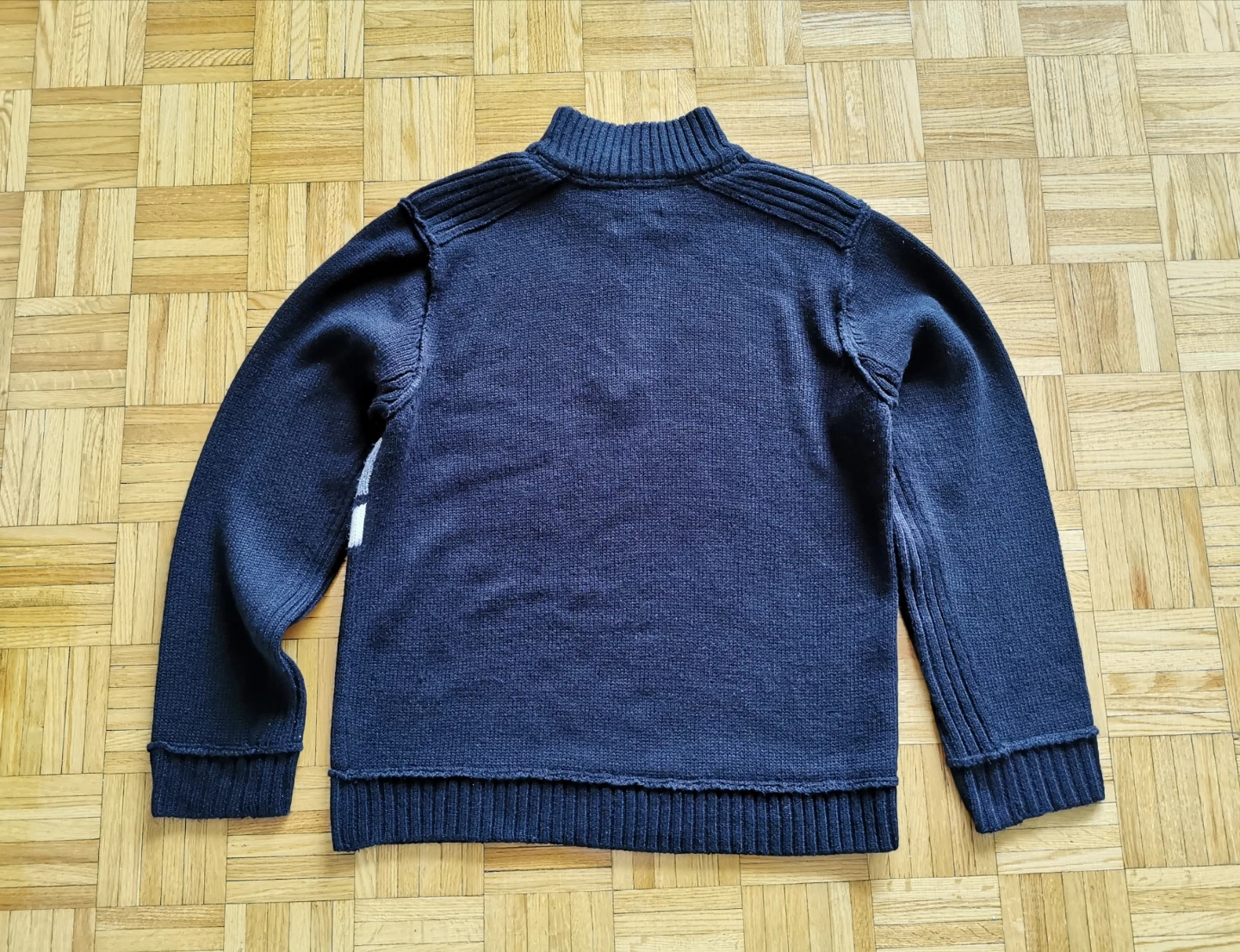 Midtown Black 1/4 Zip Sweater - Size L - photo 2