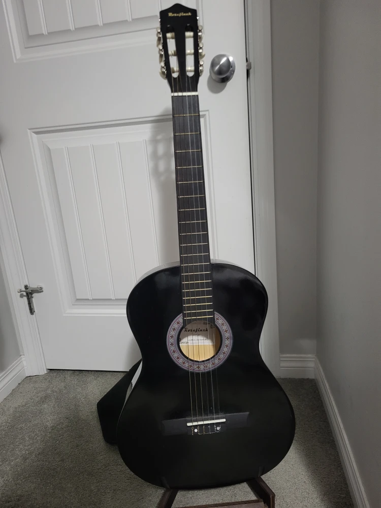 Rosefinch Black Acoustic Guitar