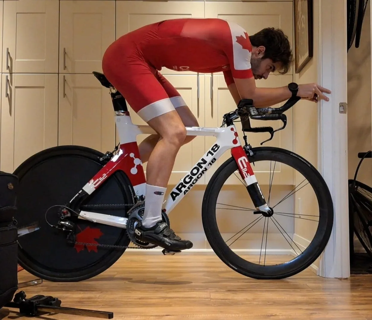 Argon 18 Tri Bike w/ Bontrager Carbon Wheelset