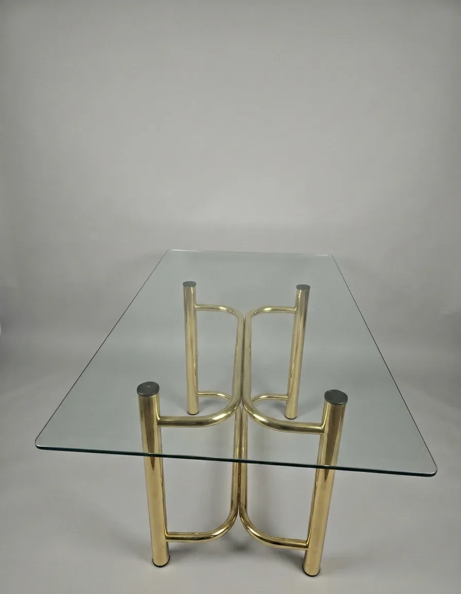 Gold Metal Dining Table Base