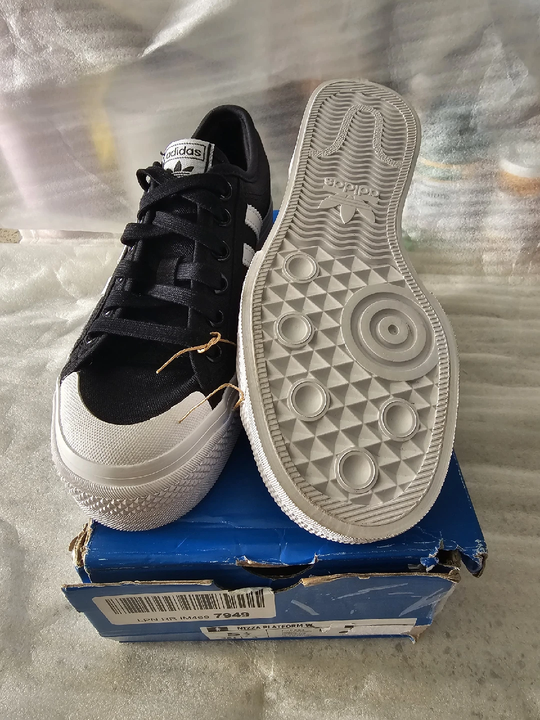 Adidas Nizza Platform W Black/White Size 5.5 - photo 4