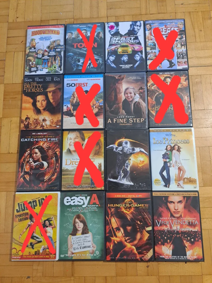 Mixed DVD Movies Lot image indicator(9)