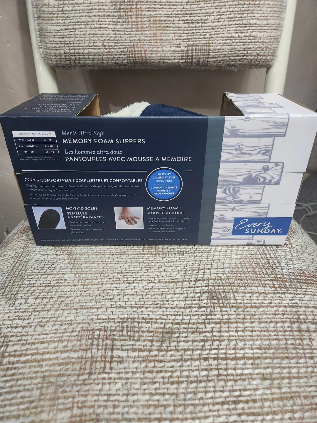 Every Sunday Men's Memory Foam Slippers - XL (11-12) - photo 2