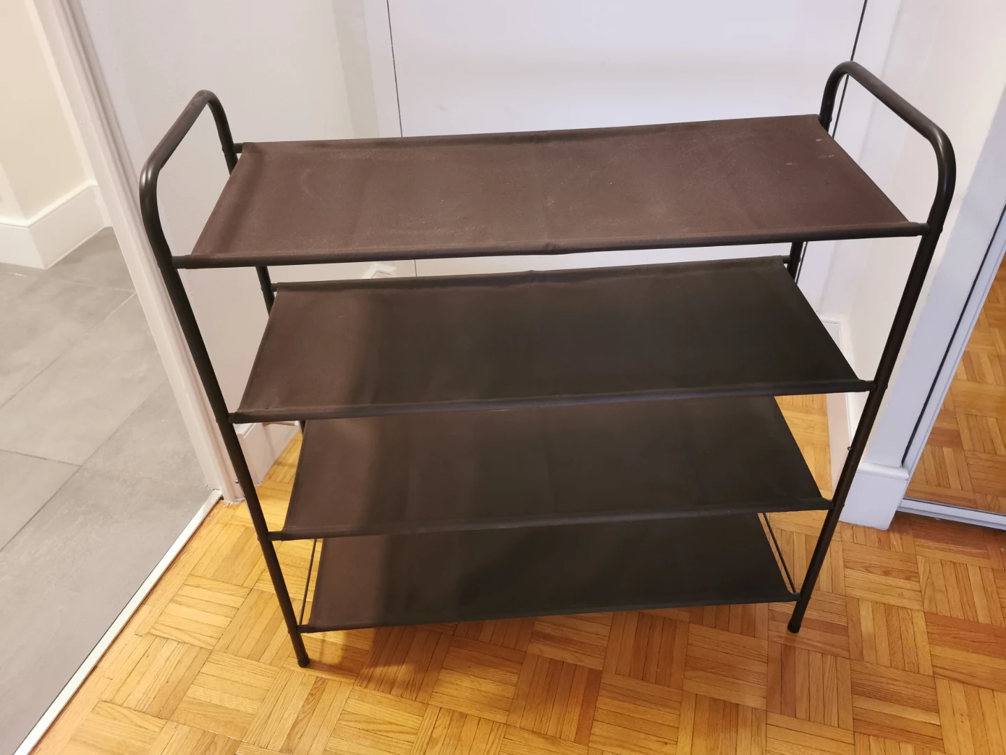 4-Tier Shoe Rack - Reddish Brown/Bronze