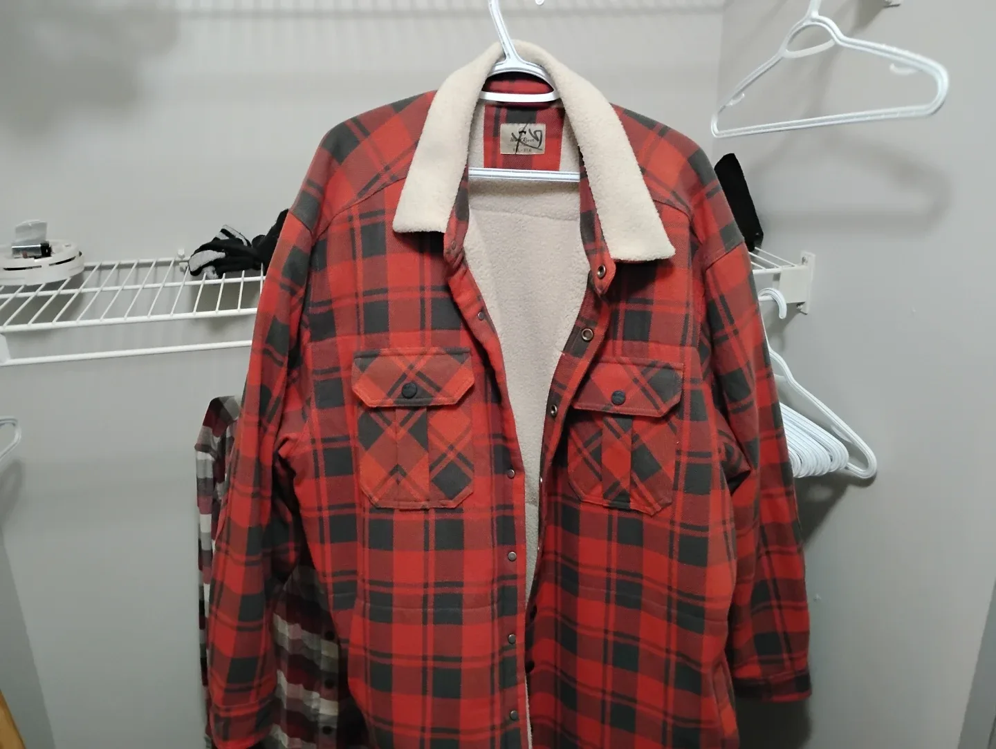 Lumberjack Plaid Sherpa Lined Jacket thumbnail