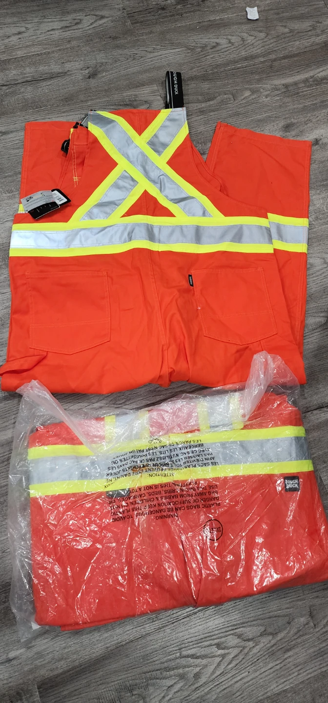 New Tough Duck Safety Bib Overalls