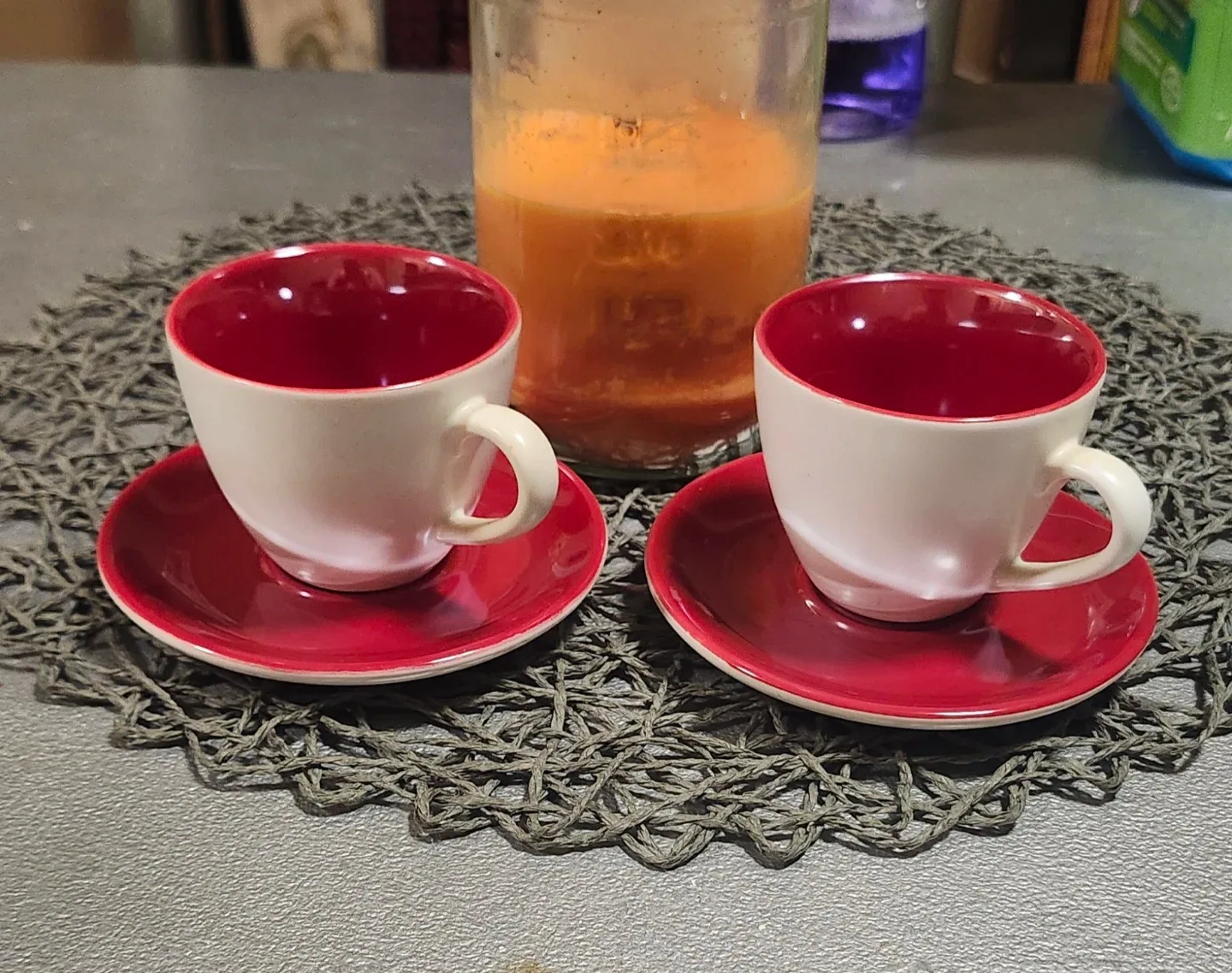 Vintage 2005 Starbucks 3 oz Demi Pearlescent C/S Set thumbnail