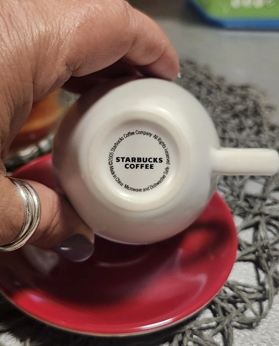 Vintage 2005 Starbucks 3 oz Demi Pearlescent C/S Set - photo 3