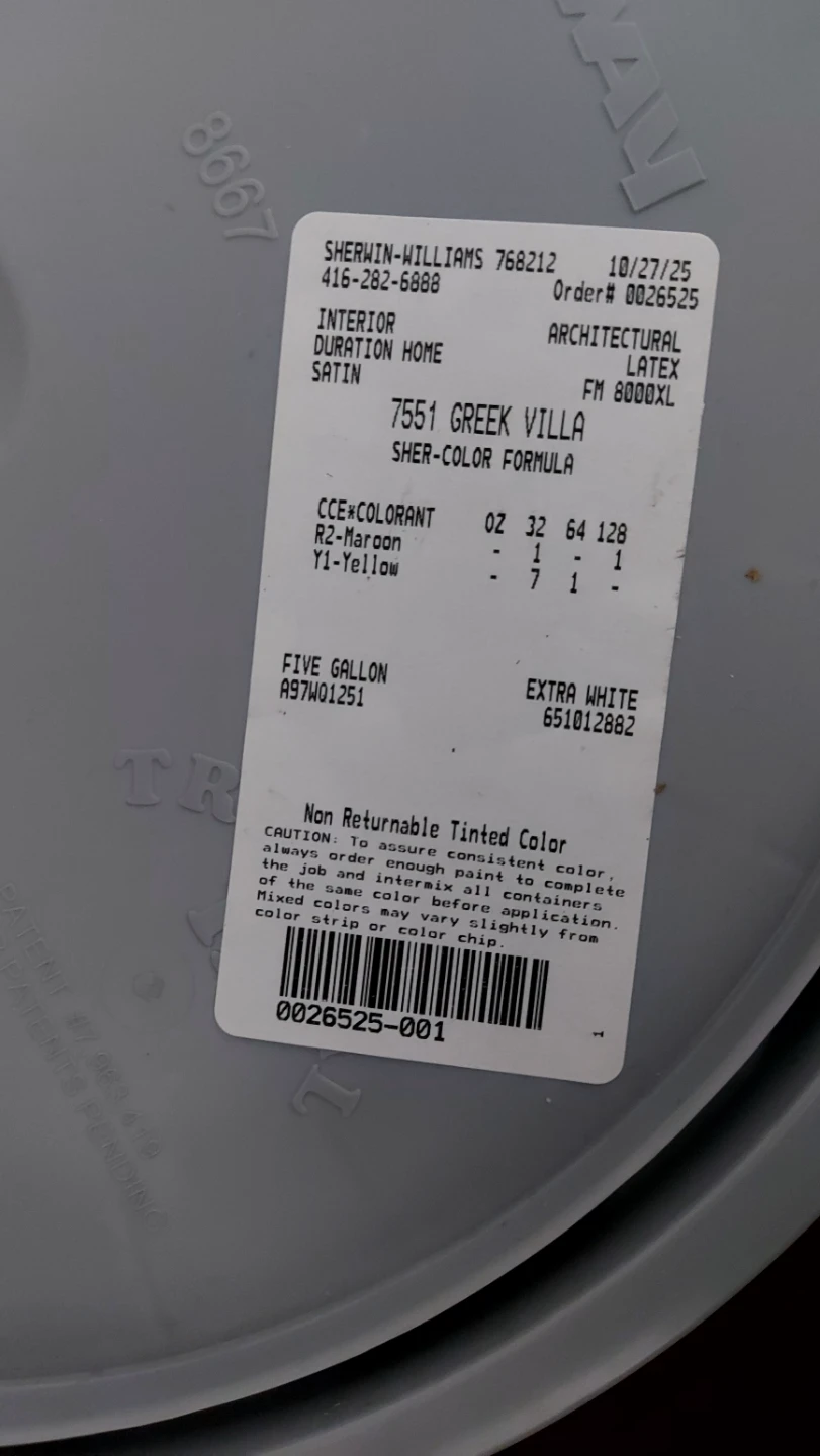Sherwin Williams duration Greek Villa 5 Gallon - photo 5