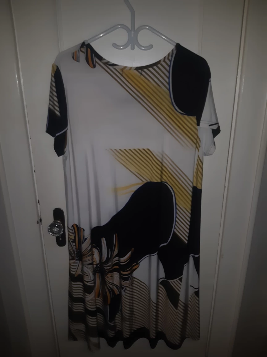 Fiori Dress - Size XL, Black/Yellow - photo 2