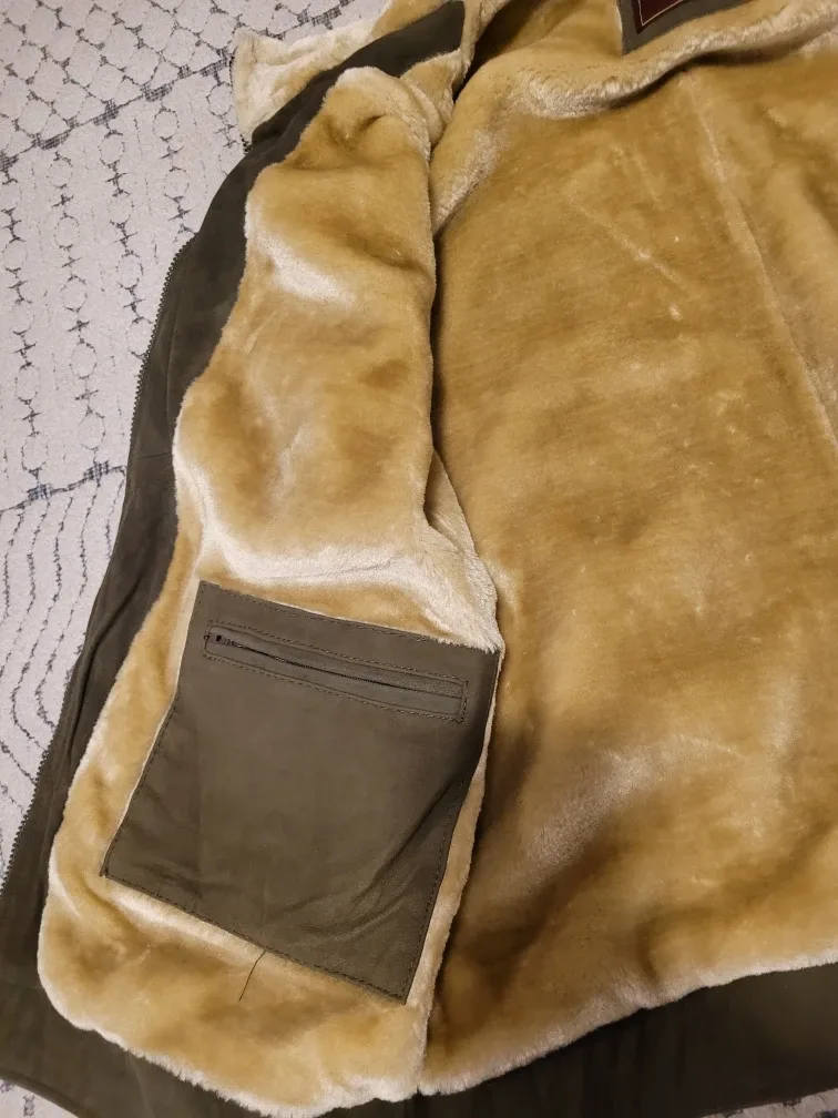 Green Snuff Leather Jacket image indicator(6)