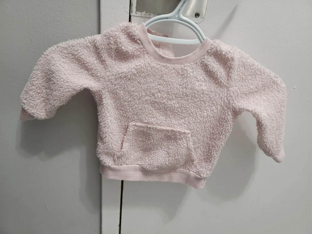 Pink Sherpa Baby Outfit