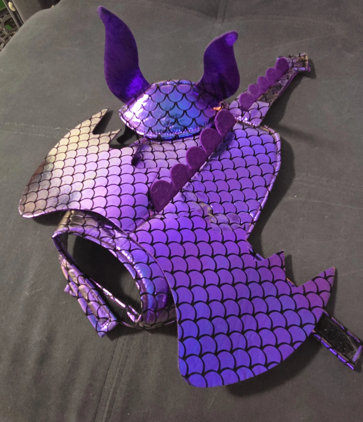 Purple Dragon Pet Costume