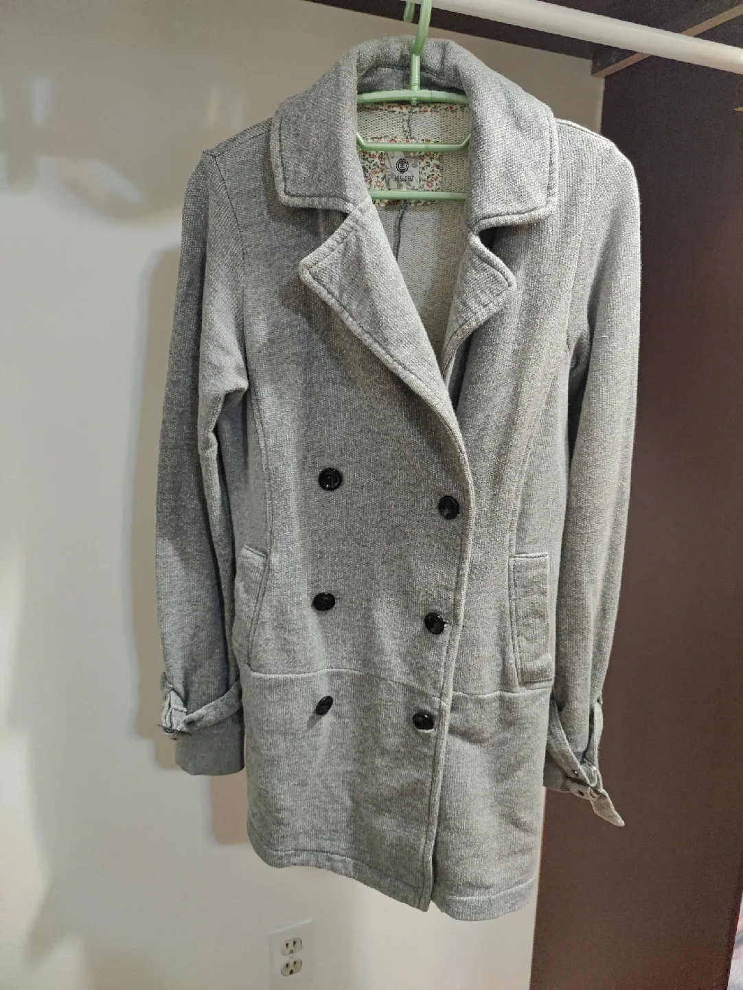 Element Grey Knit Coat thumbnail