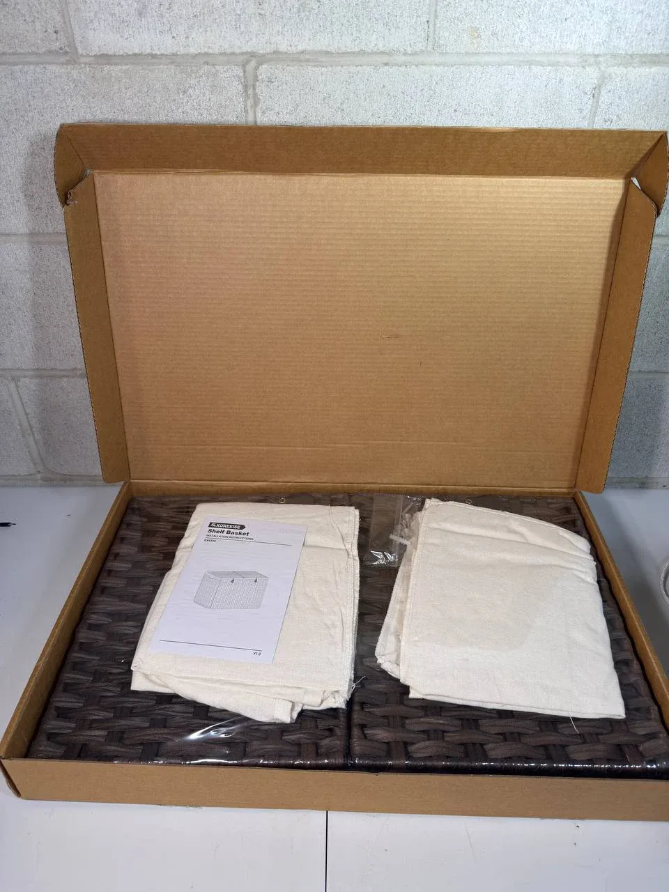 KUREEISE Storage Basket with 2 separate Lid, 105L image indicator(4)