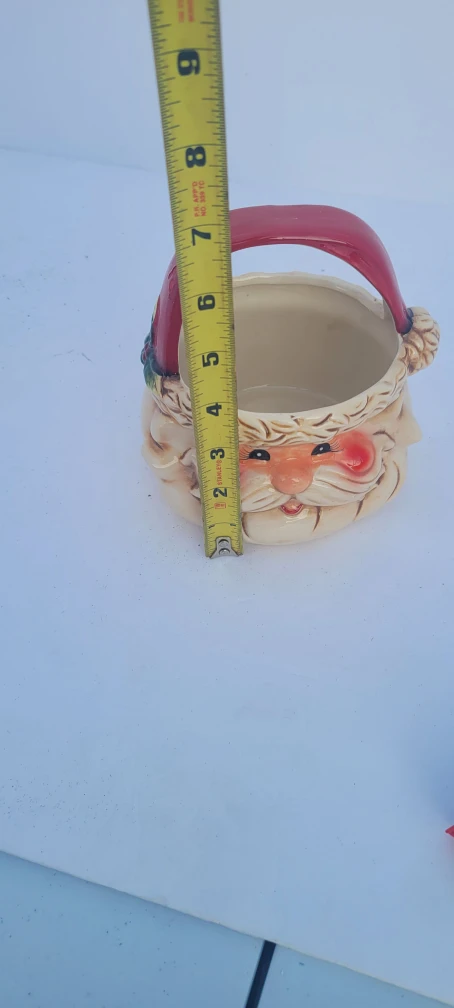 Santa Ceramic Basket - photo 4