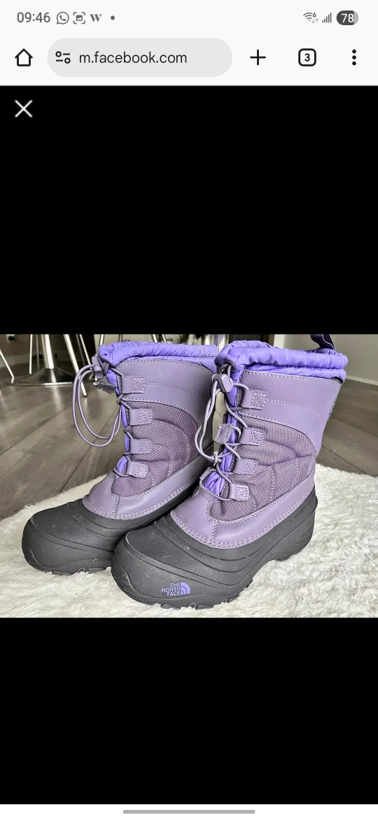The North Face Purple Winter Boots