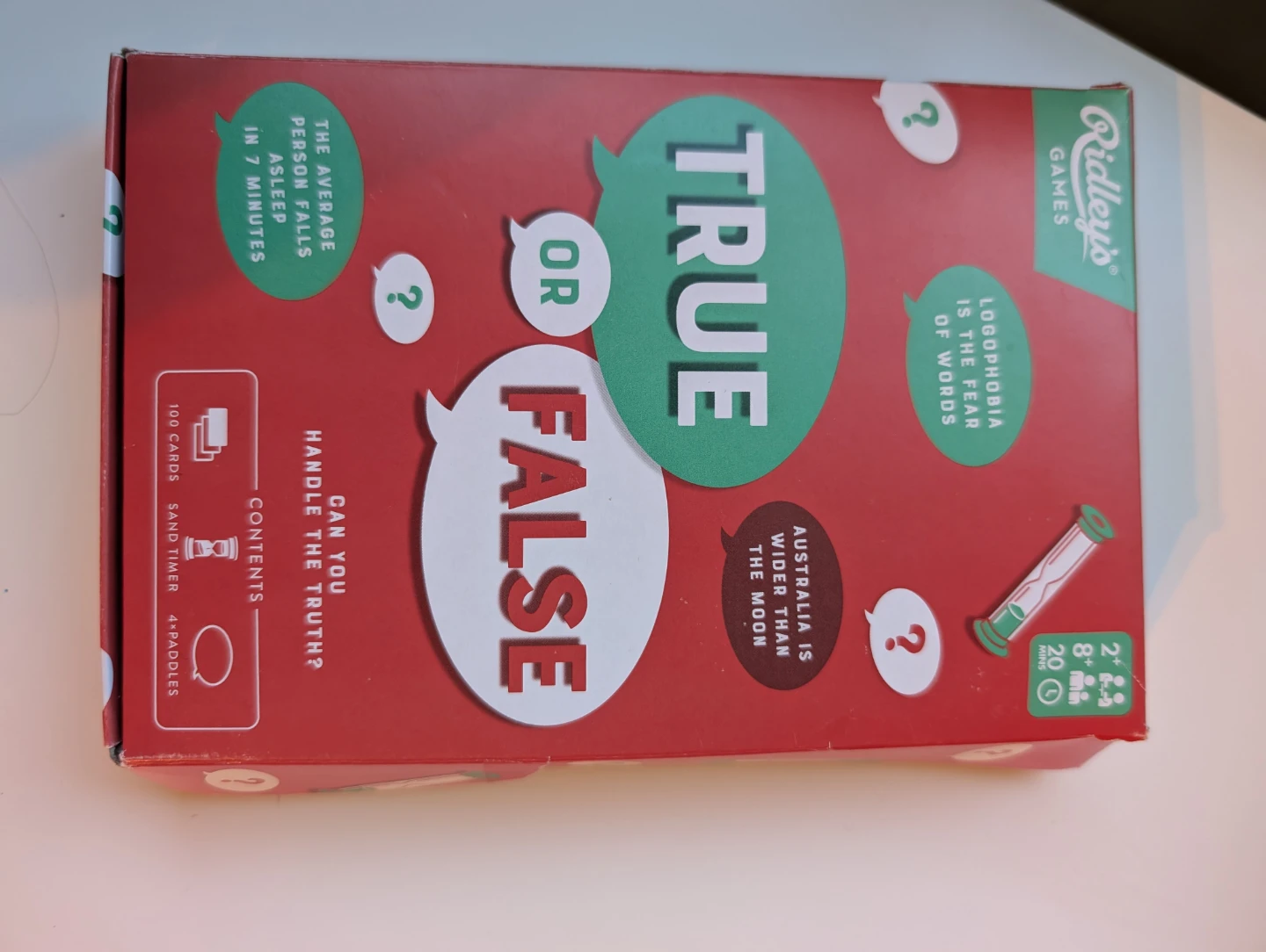 Ridley's Games True or False Game