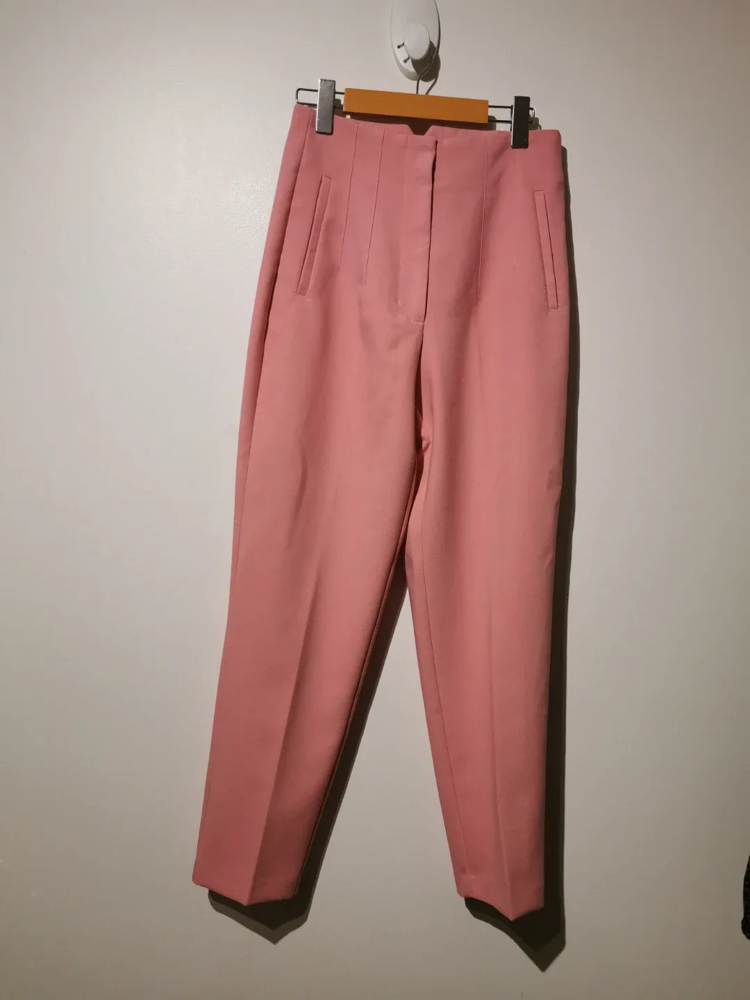 Zara High Waisted Pink Pants medium image indicator(3)